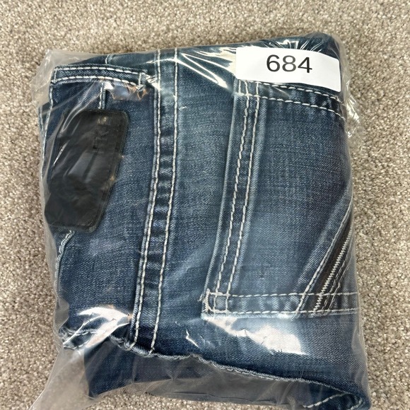 BKE Tyler Mens Straight Leg Jeans Blue Medium Wash Contrast Stitch 27x32 - Picture 10 of 10